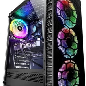CHIST I7 Extreme Gaming PC (Intel Core i7 4770 Processor 4Core 8 Threats/1TB SSD/GT 730 4GB DDR5 Graphic Card/Windows 10/4RGB Fans Ready to Use (16GB RAM)