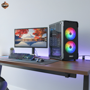 CHIST Computer Desktop PC ( Intel Core i5-4570 || 16GB RAM || 256GB SSD || 19" Inch LED Monitor || Keyboard & Mouse || Wifi Bluetooth ||  HD Graphics || MS Office 2021 || Win 10 Pro