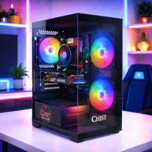 CHIST AMD Gaming Desktop Pc(RYZEN 5 5600G Processor/DDR4 16GB Ram/Radeon Graphics/Windows 10 (1TB SSD)