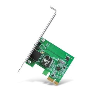 CHIST-ENTRR Gigabit PCI LAN CARD Express Network Adapter - Green, 32-bit 10/100/1000 Mbps RJ45 Port, IEEE 802.3X Flow Control, Win 11/10/8.1/8/7/Vista/XP, PCIe Ethernet Card
