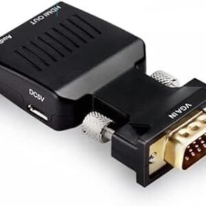 CHIST ( VGA to HDMI Adapter Converter with Audio,(PC VGA Source Output to TV/Monitor with HDMI Connector), Active Male VGA in Female HDMI 1080p Video Dongle adaptador for Computer,Laptop,Projector