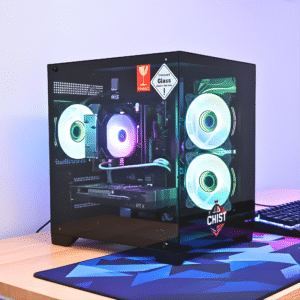 CHIST ROG GAMEX,12-Core 24 Threats Intel Xeon Processor, 32GB DDR4 RAM, 1TB NVMe SSD, GT 730 4 HDMI GPU, Windows 10, Wi-Fi Bluetooth