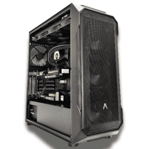 CHIST AI Workstation PC, AMD Ryzen 9 9700X 12-Core, RTX 5060 8GB, 64GB DDR5, 2TB NVMe SSD, 360mm AIO Cooling Windows 11 Pro